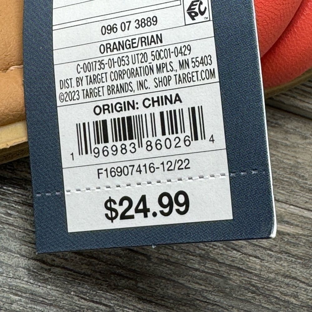 Women's Rian Slide Sandals - Universal Thread Orange - Picture 8 of 8